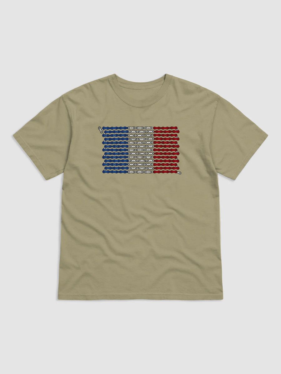 France Bike Chain Flag on Heavyweight Tee product image (4)