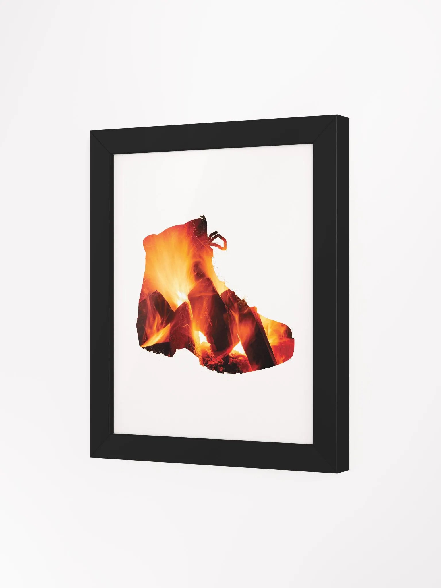 Fire In Hiking Boots Hiking, boots, outdoors, camping, relaxing, hiking boots, adventure, away from home, nature, travel, mountain, forest, wild, trees, sunset, retro, souvenir, distressed. product image (12)
