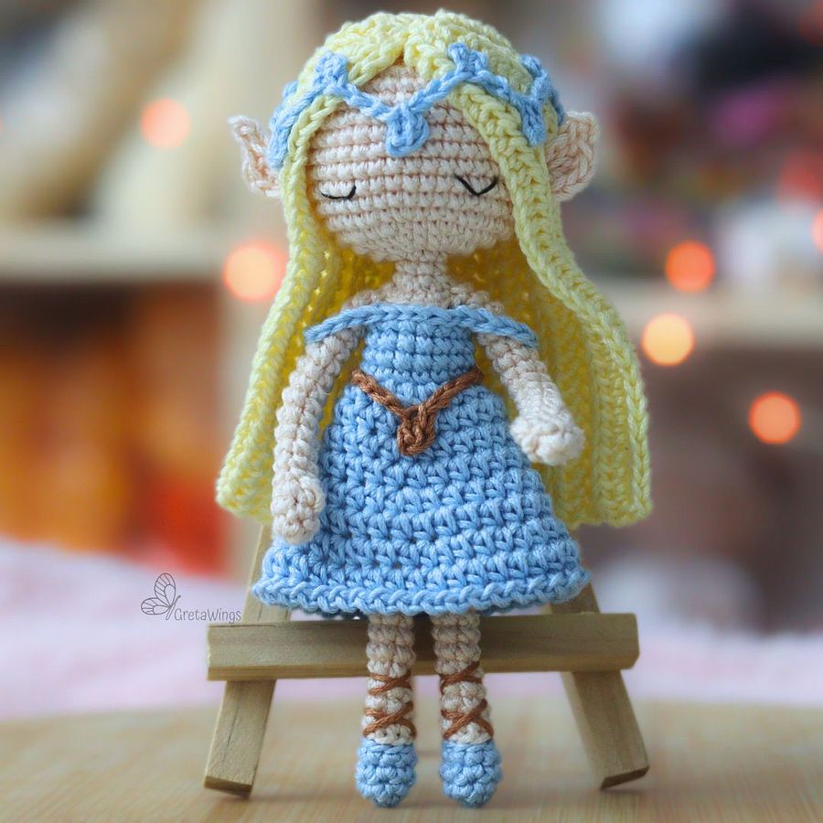 Amigurumi Pattern: Forest Magic Elf Elyndra & Lunithiel- Crochet Amigurumis Doll Pattern (digital download) product image (9)