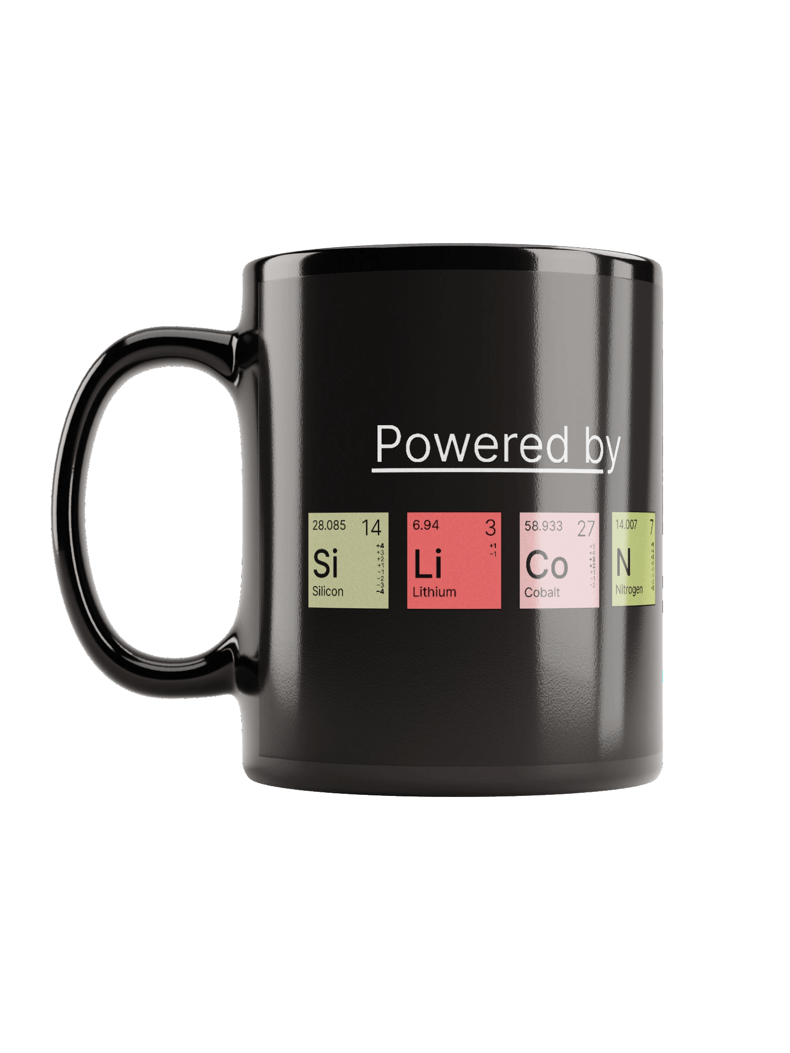 Powered by SiLiCoN - Black Glossy Mug product image (6)