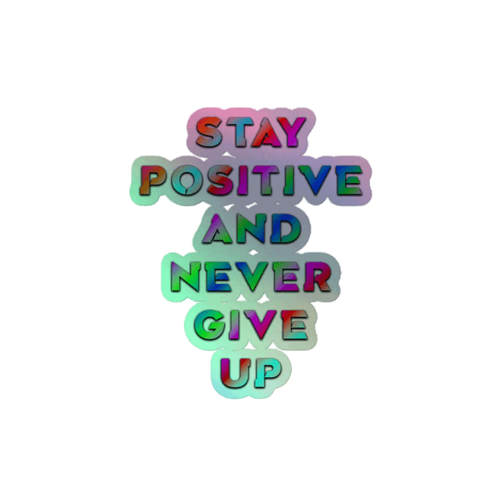 BLADE Army stay positive and never give up Holo Sticker Color Strips product image (2)