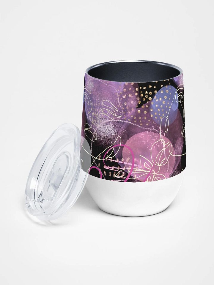 Whimsical faces Wine Tumbler elegant ladies product image (2)