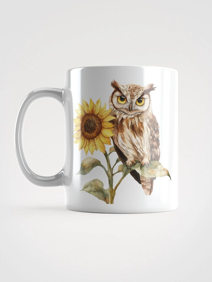 Owl and Sunflower Symphony Mug product image (17)