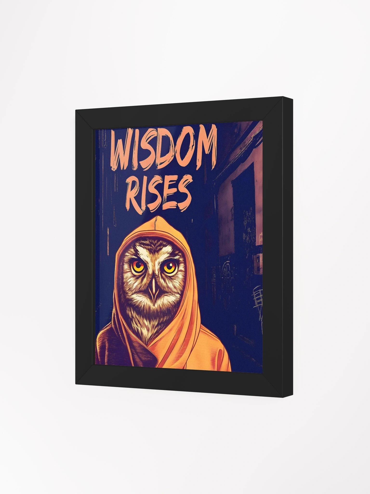 Urban Owl Wisdom Framed Poster product image (3)