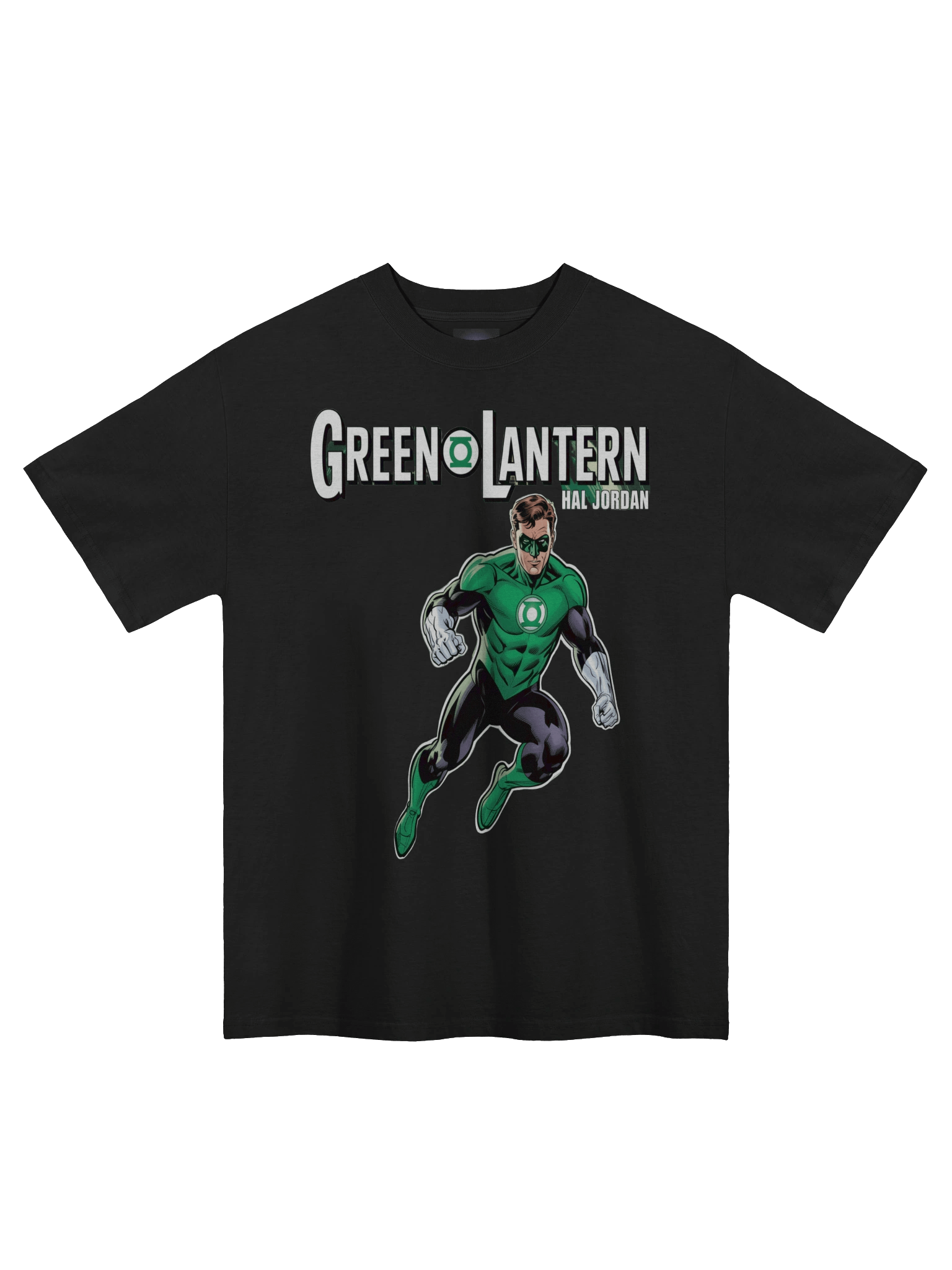Verdant Vanguard: Hal Jordan Green Lantern Oversized Faded T-Shirt product image (3)