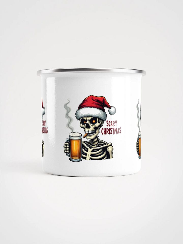Scary Christmas Skeleton Enamel Mug product image (2)