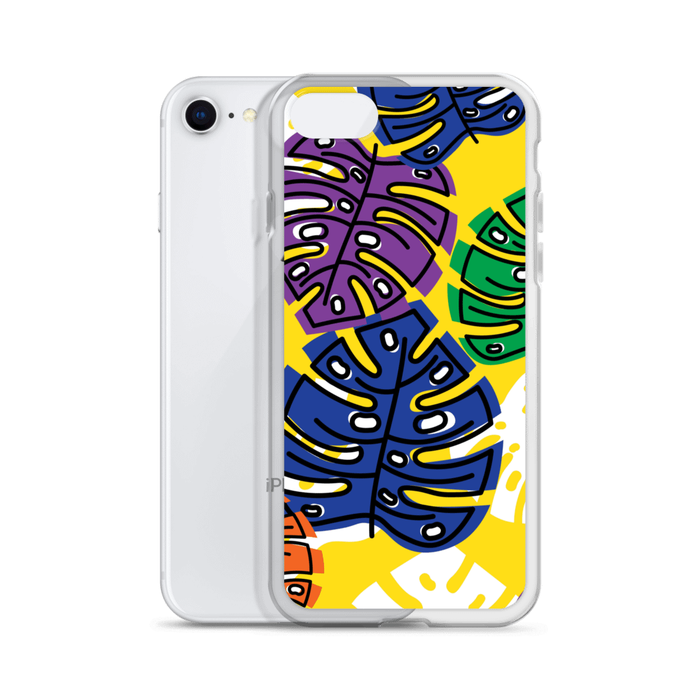 Retro Leaves iPhone Clear Case product image (2)