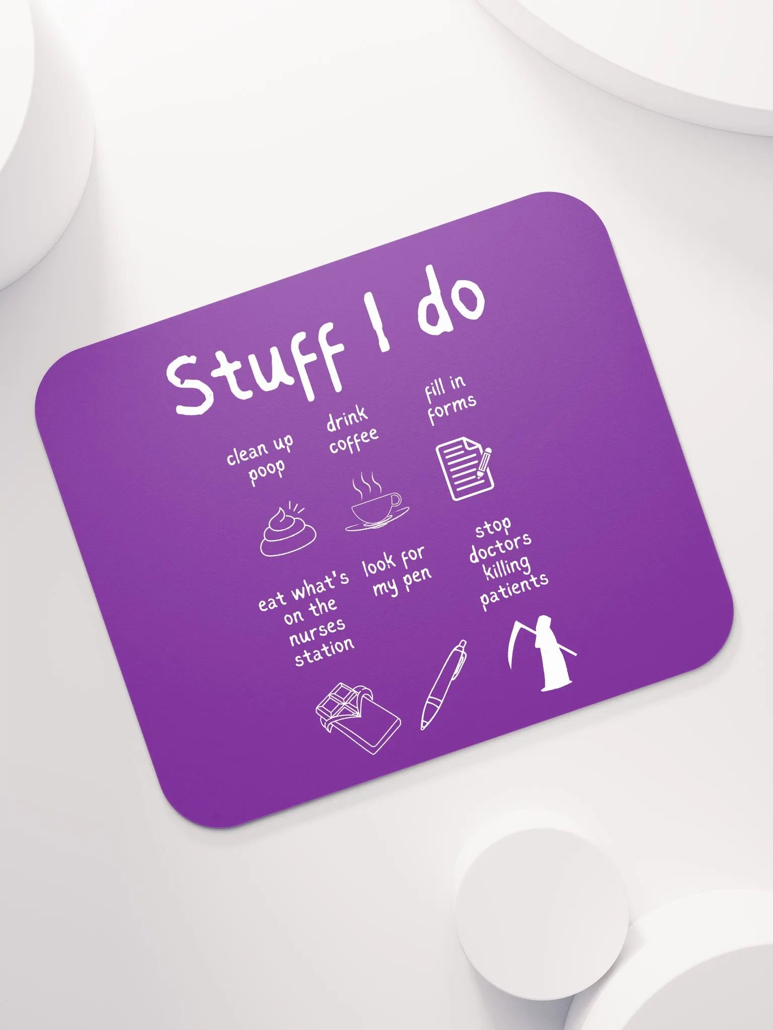 Funny Nurse Mousemat 