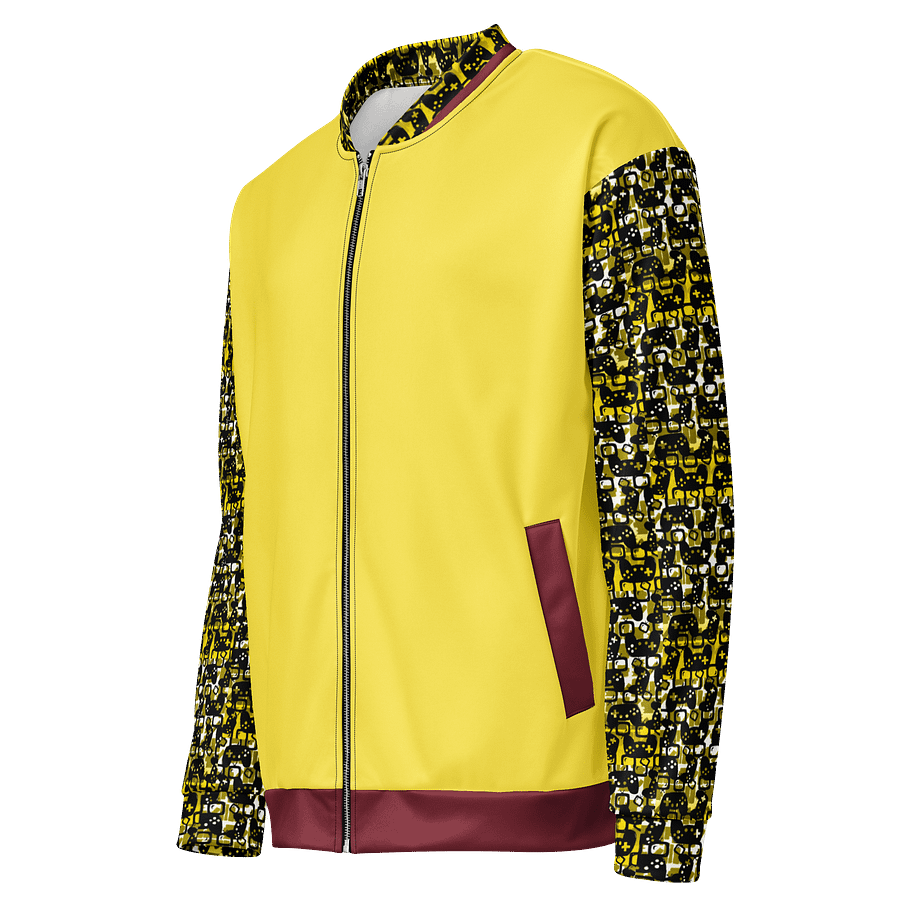Experience Stories Unisex Bomber Jacket (Gold, Red, and Black) product image (3)