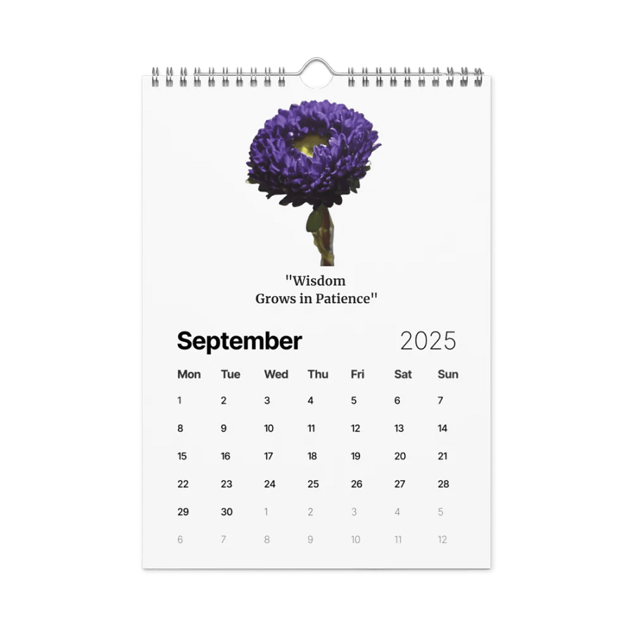 2025 Wildflower Wall Calendar product image (11)