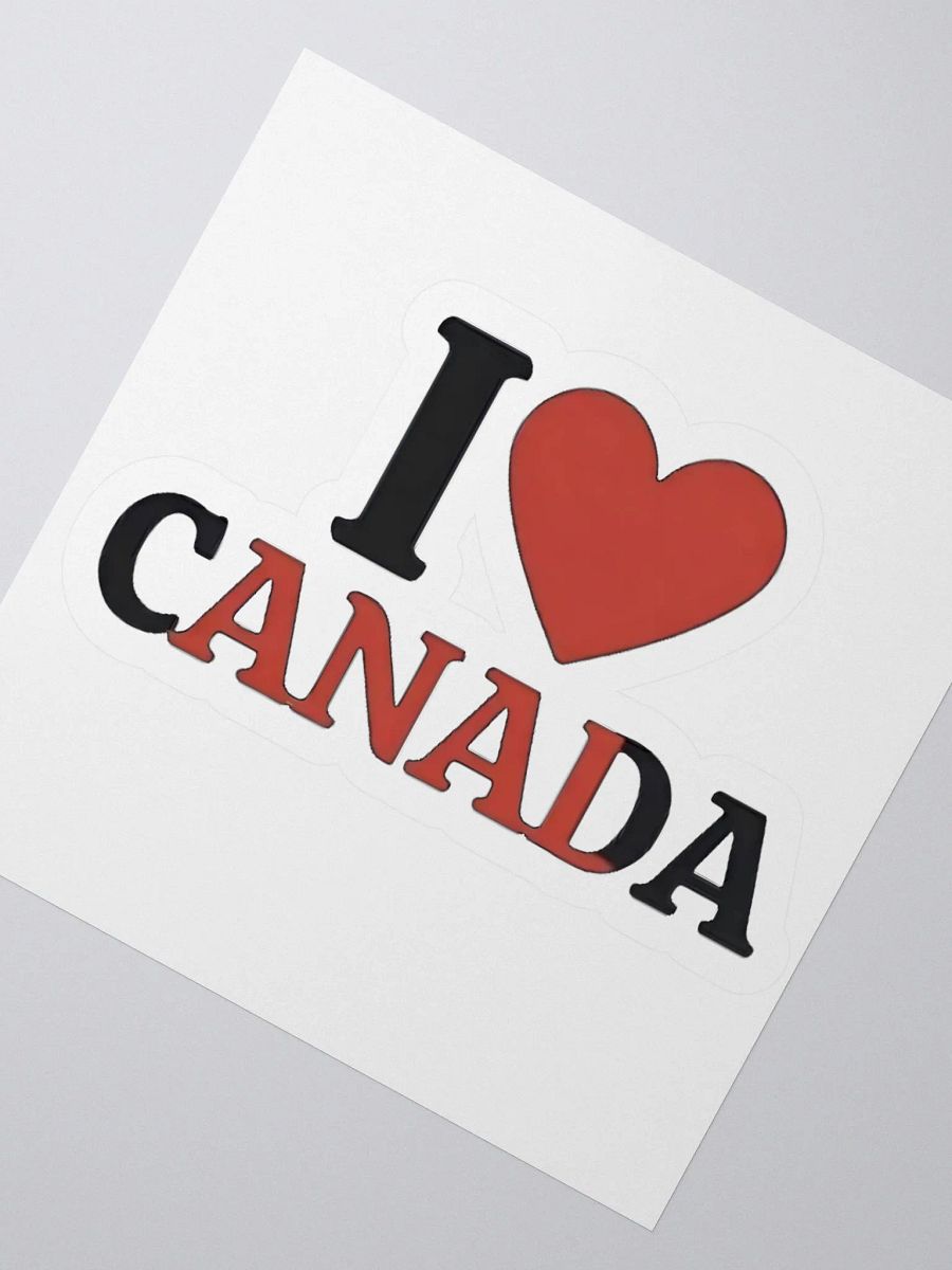 I Love Canada Sticker product image (2)