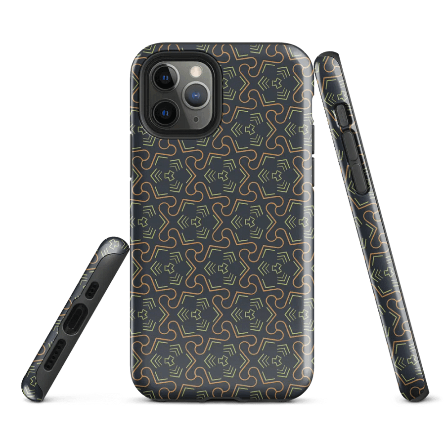 Groovy Grove Geometric Pattern Tough iPhone Case product image (1)