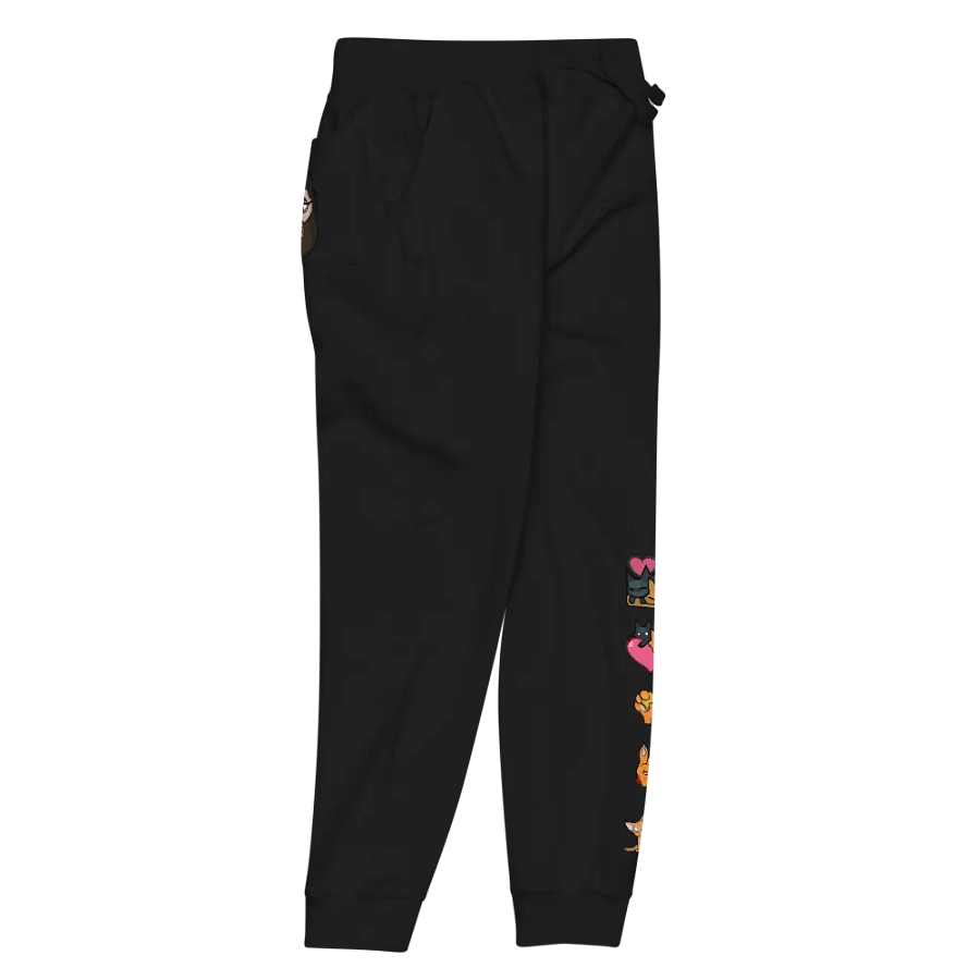 Whimsical Cat Cartoon Fleece Joggers product image (4)
