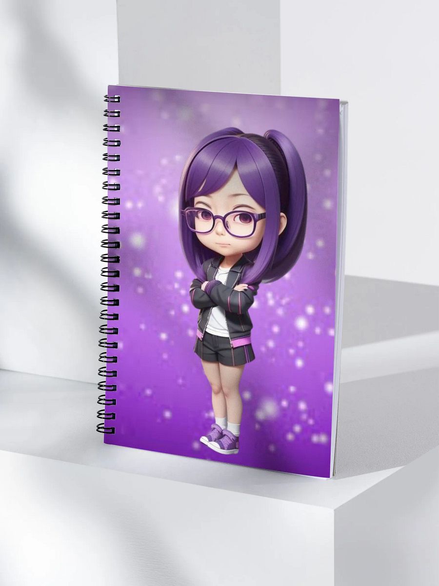(PURPLE CHIBI) K Spiral Notebook product image (4)