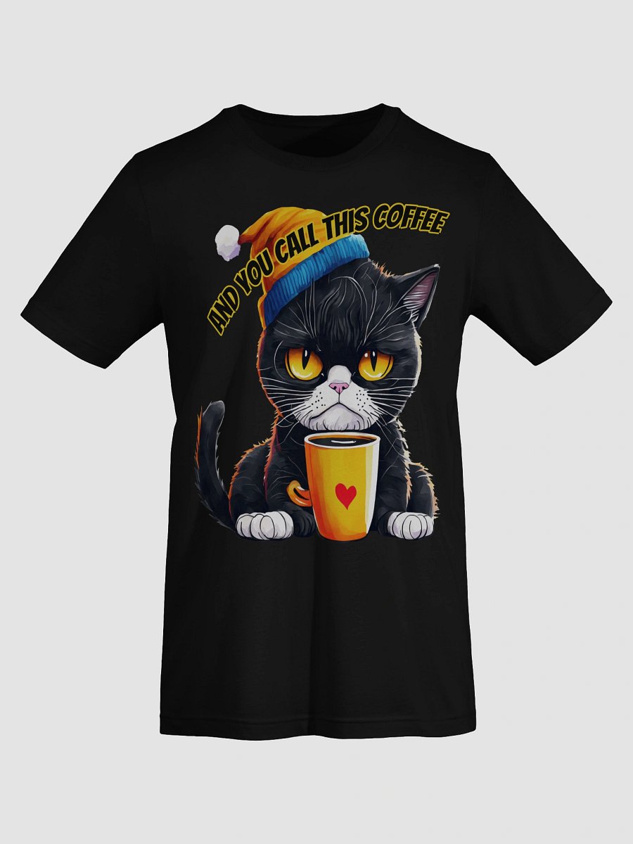 Mad Cat You Call This Coffee Expressive Cat Beanie T-Shirt product image (13)