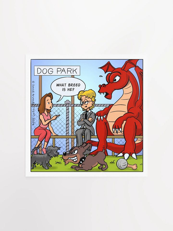 Dog Park: What Breed is He? - Resident Dragon Poster product image (1)