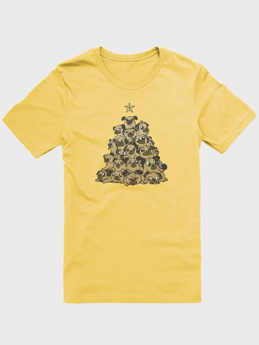 Pug Christmas Tree Premium T-shirt product image (1)