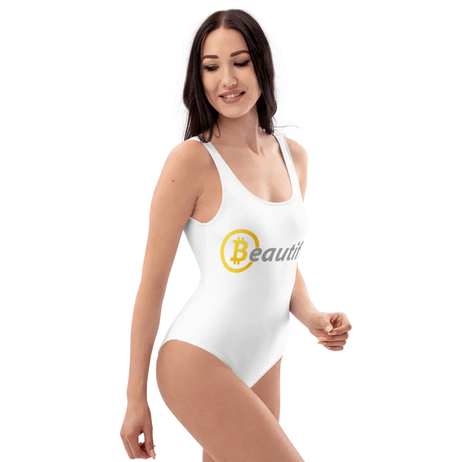 Golden Bitcoin Beauty Swimsuit product image (3)