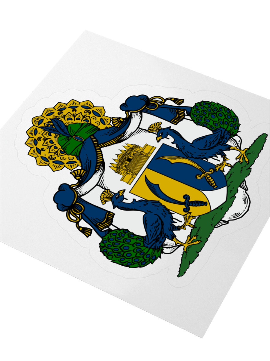 Peacock Court Kiss Cut Sticker product image (9)