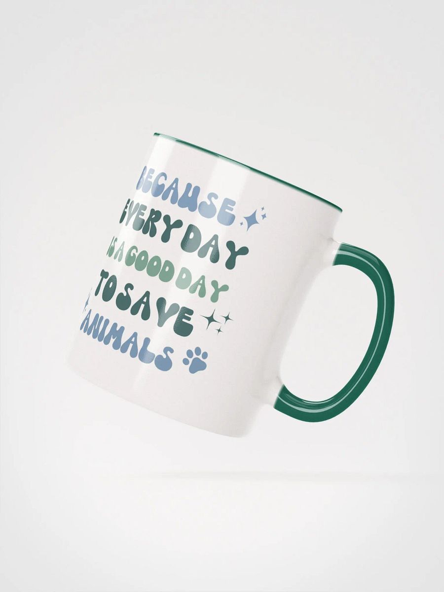 "In my vet tech era" Ceramic Mug with color inside product image (4)