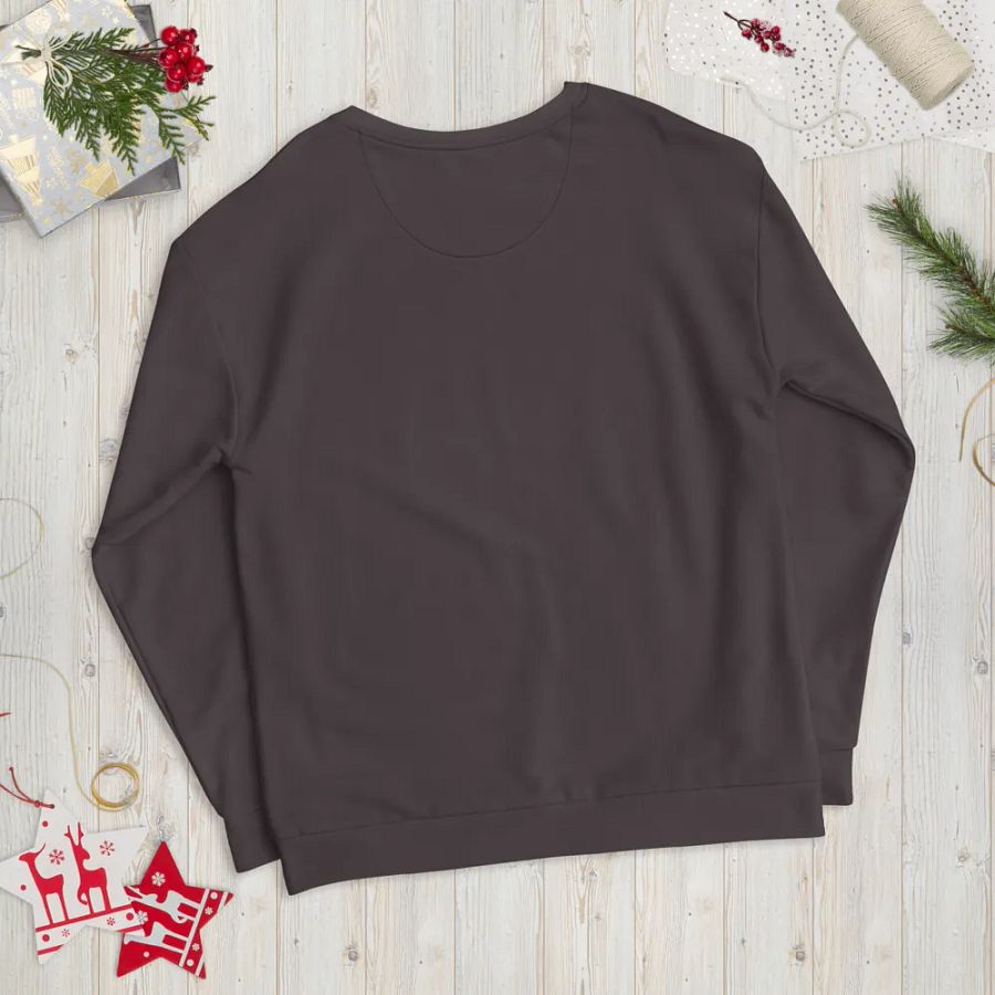 Plain Dark Brown True Summer Unisex Recycled Polyester Heavyweight Premium Sweatshirt by Treasure Pie product image (12)