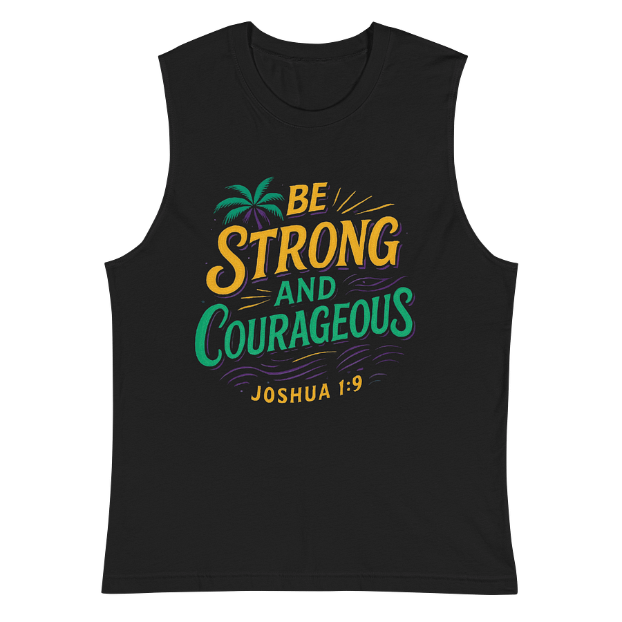 “Warrior Faith” Muscle Tank – Be Strong & Courageous product image (3)