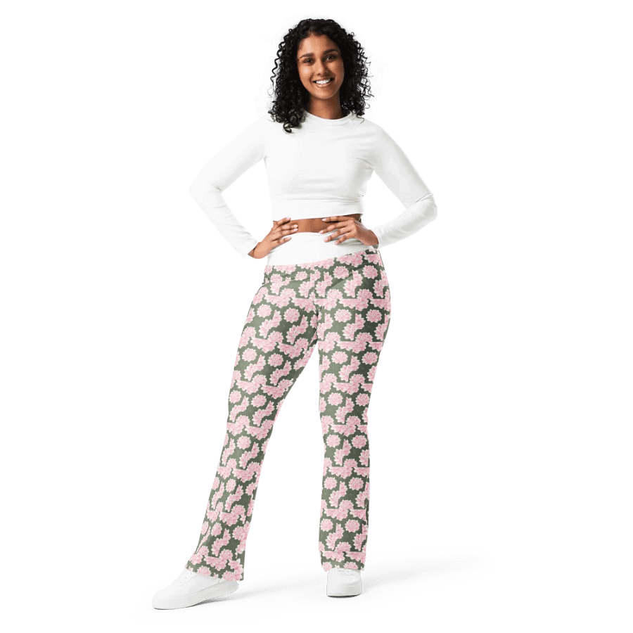 Flower pattern Flare Pants product image (8)