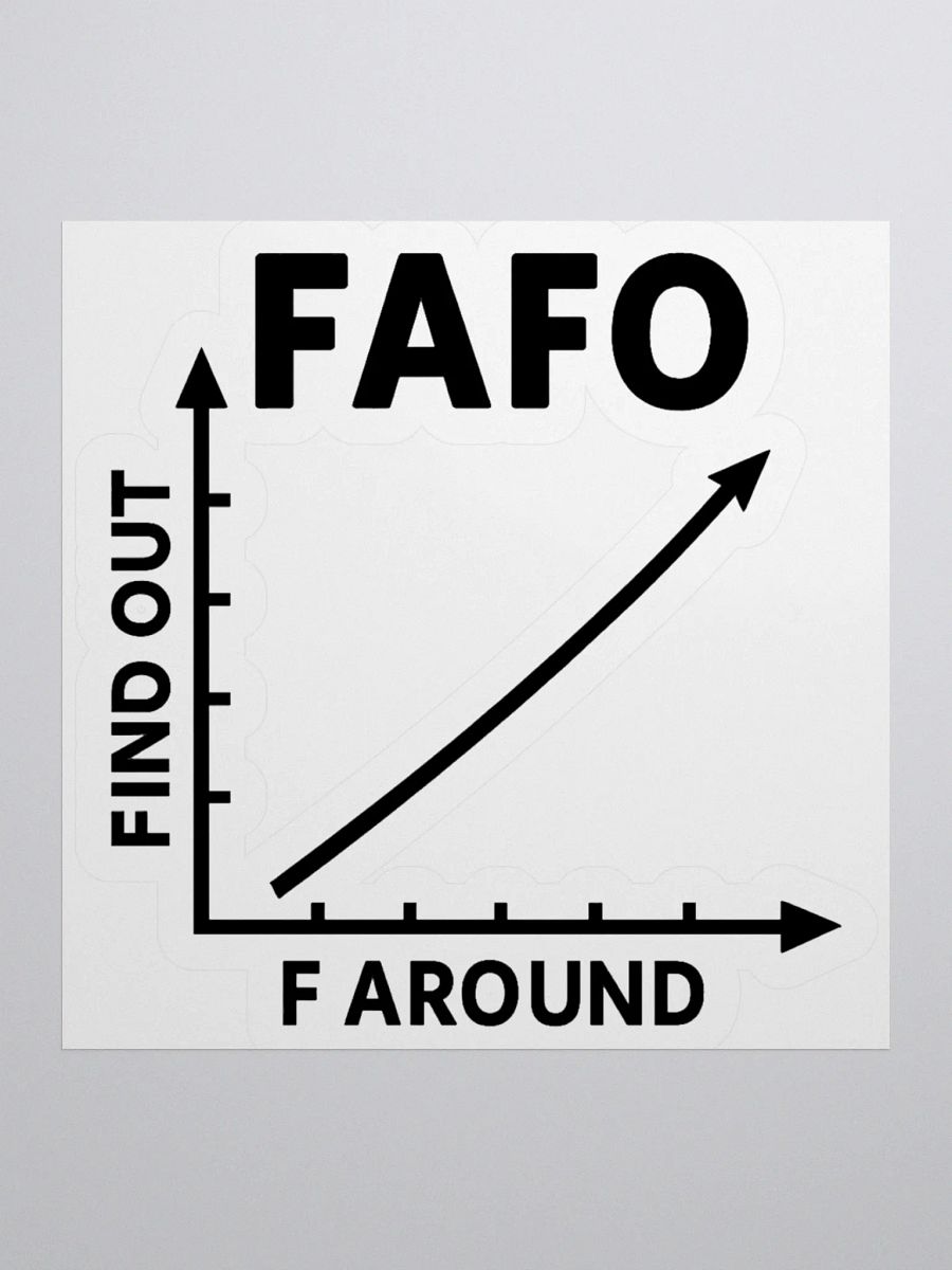 FAFO Sticker (Black) product image (1)