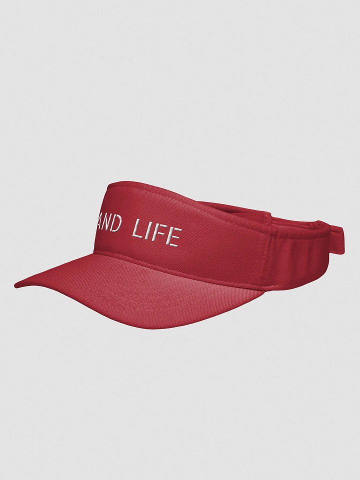 BAND LIFE VISOR (white font) product image (6)