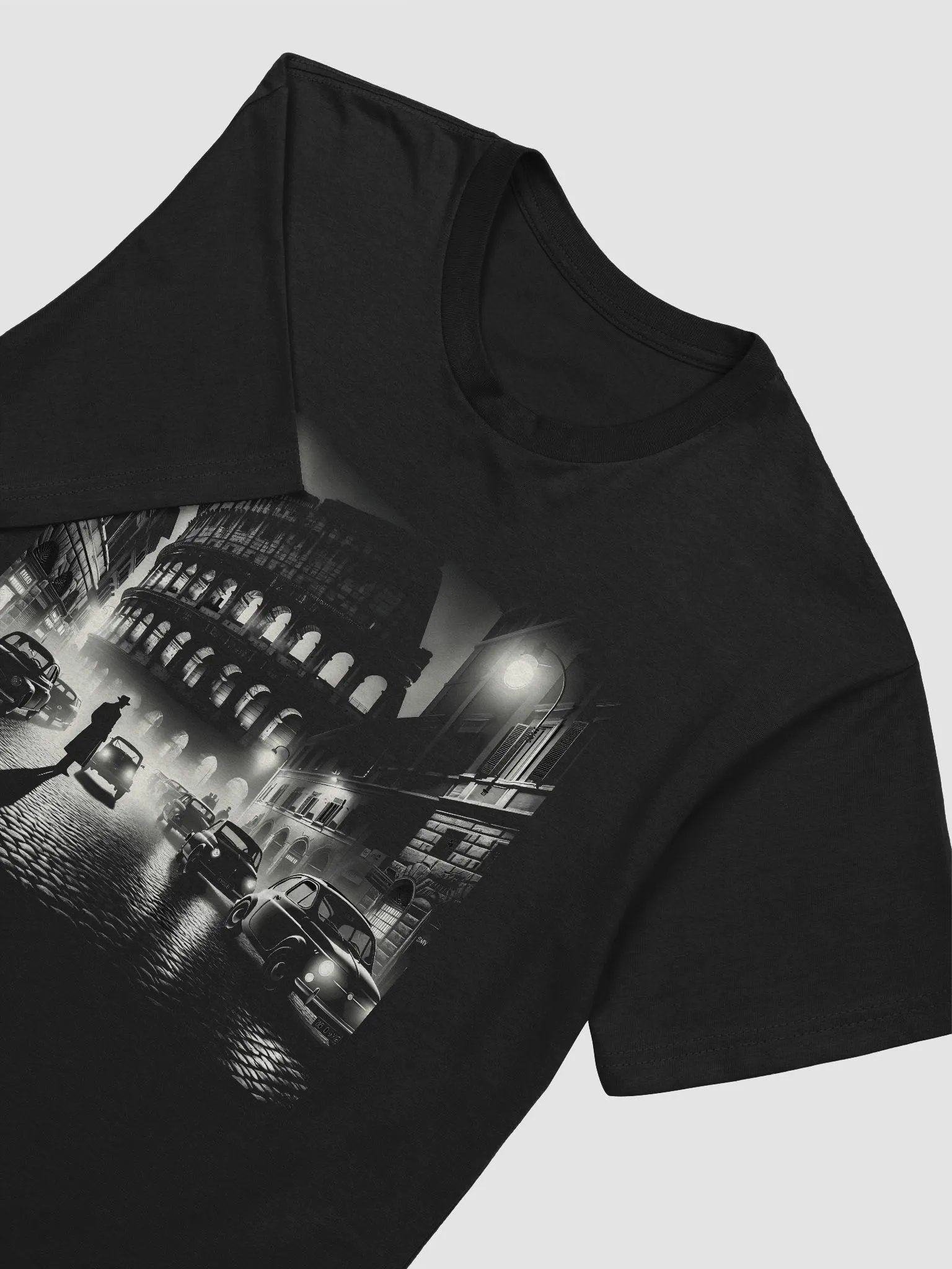 Noir Rome at Night (Front Print Mens Tee) product image (2)