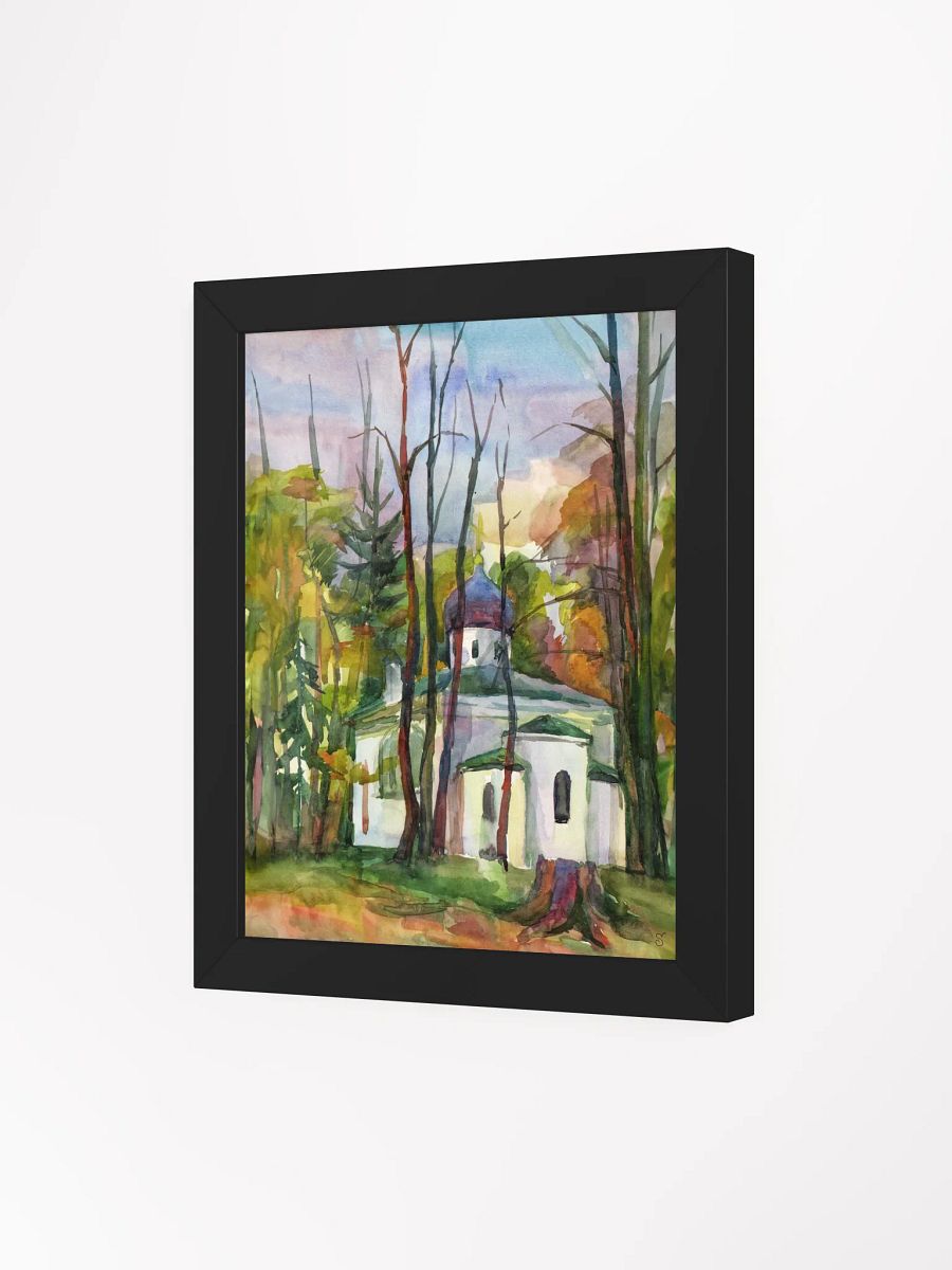 Autumn Serenity Framed Poster - Country Ancient Church product image (16)