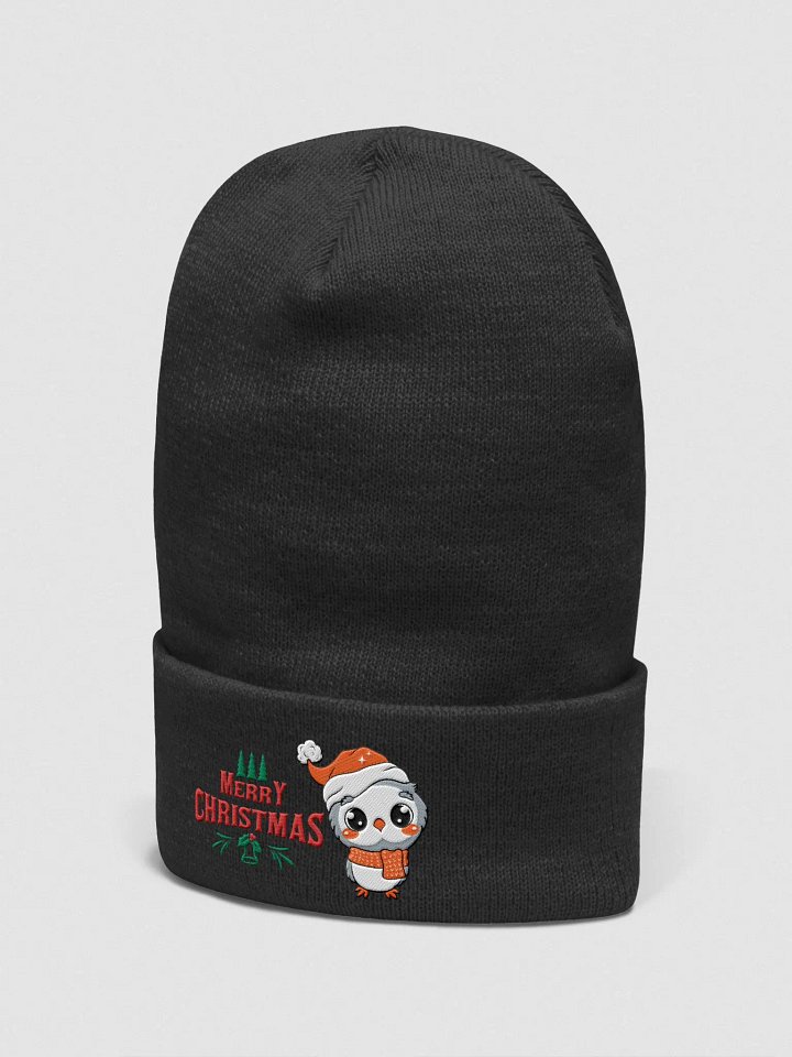 Merry Christmas Owl Cuffed Beanie product image (9)