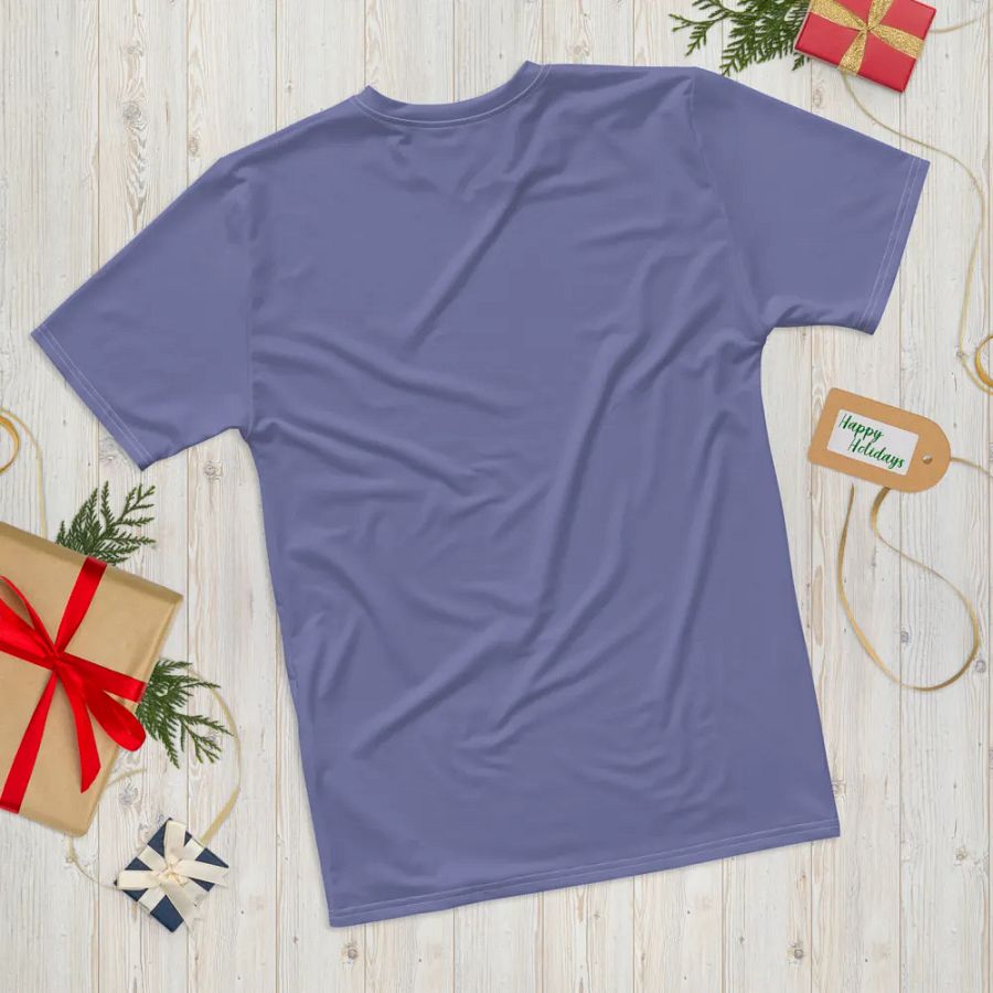 Plain Purple Soft Summer Men's Crewneck Polyester Heavyweight Premium T-Shirt by Treasure Pie product image (12)