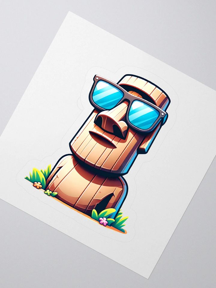 Chill Moai Sticker product image (2)