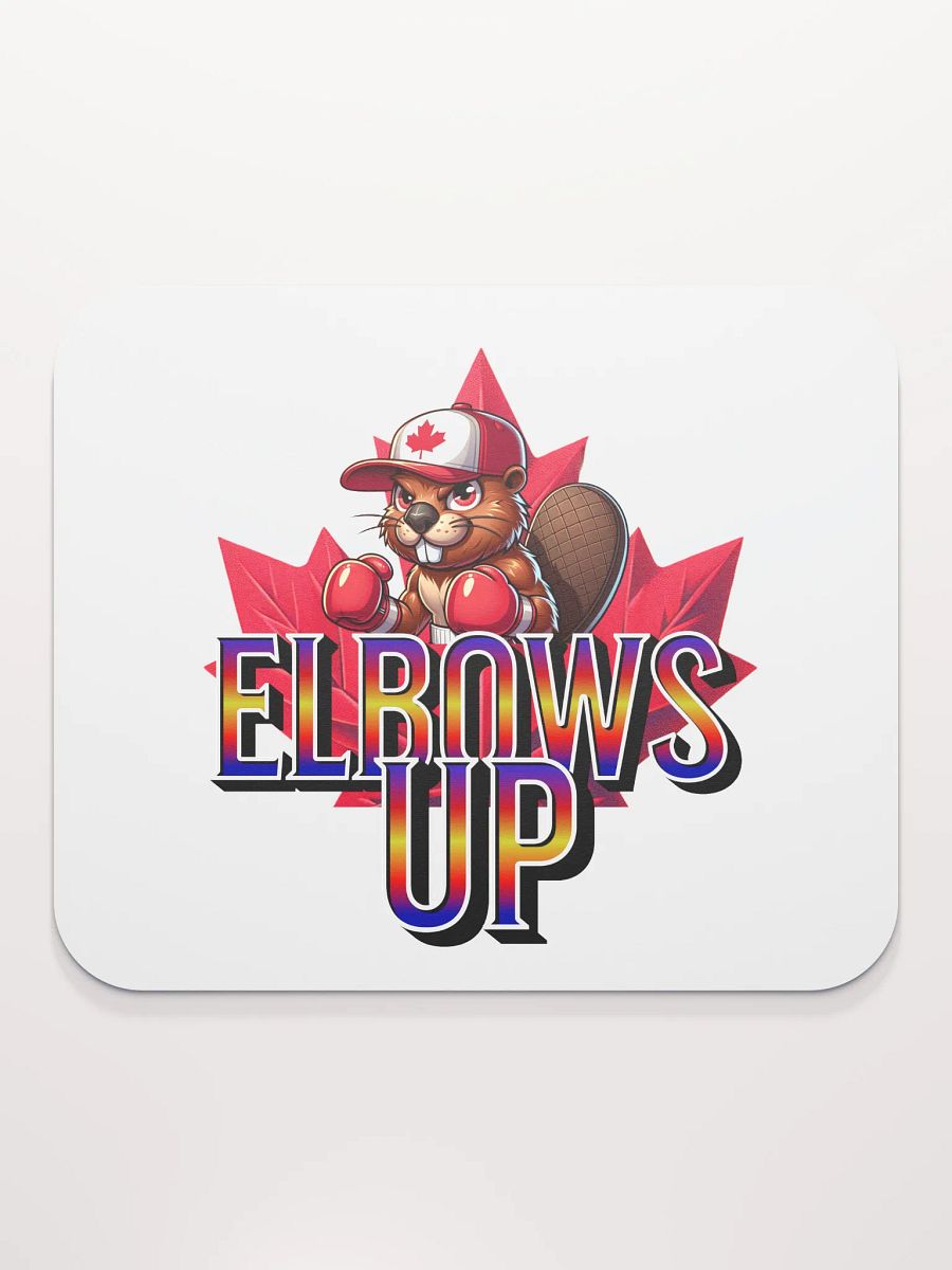 Elbow Up Maple Leaf Beaver Boxing Mauler Mouse Pad product image (1)