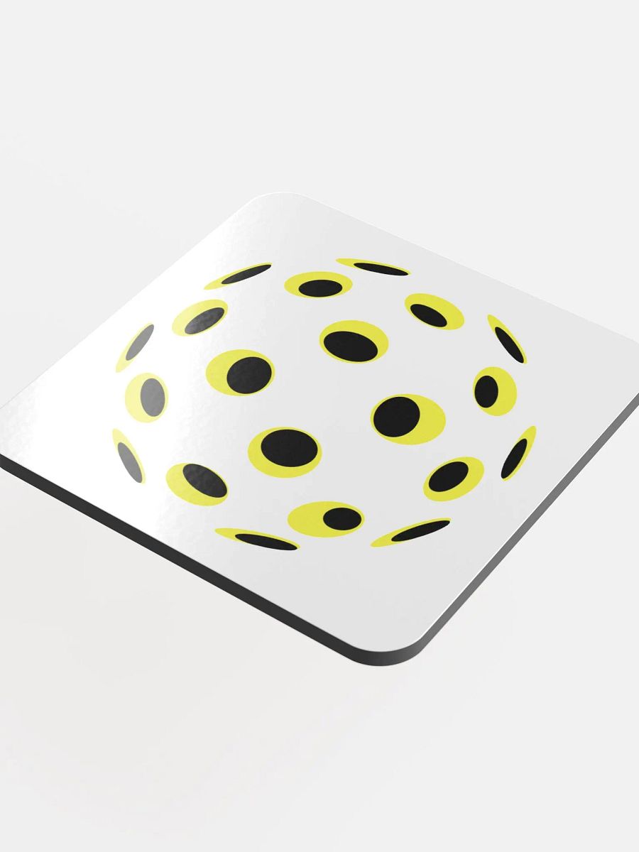 Pickleball Spiral Sunburst Cork Coaster product image (4)