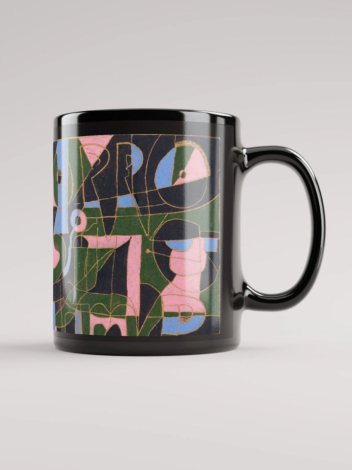 Opposite Dimples in the Bored Mind of the Squid black glossy mug product image (1)