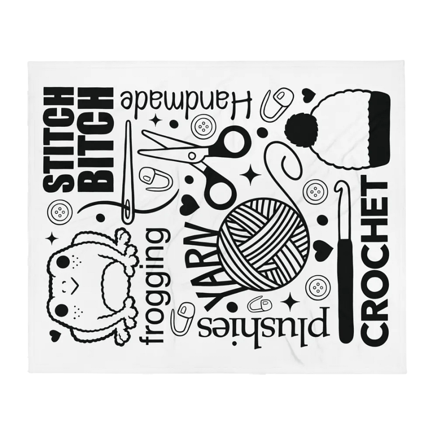 Crochet Doodle Throw Blanket product image (2)