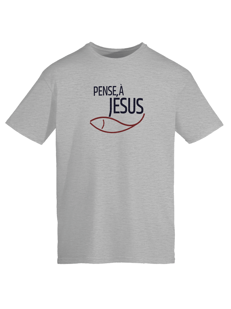 "Pense à Jésus" Evangelism T-Shirt – Share the Gospel in French product image (57)