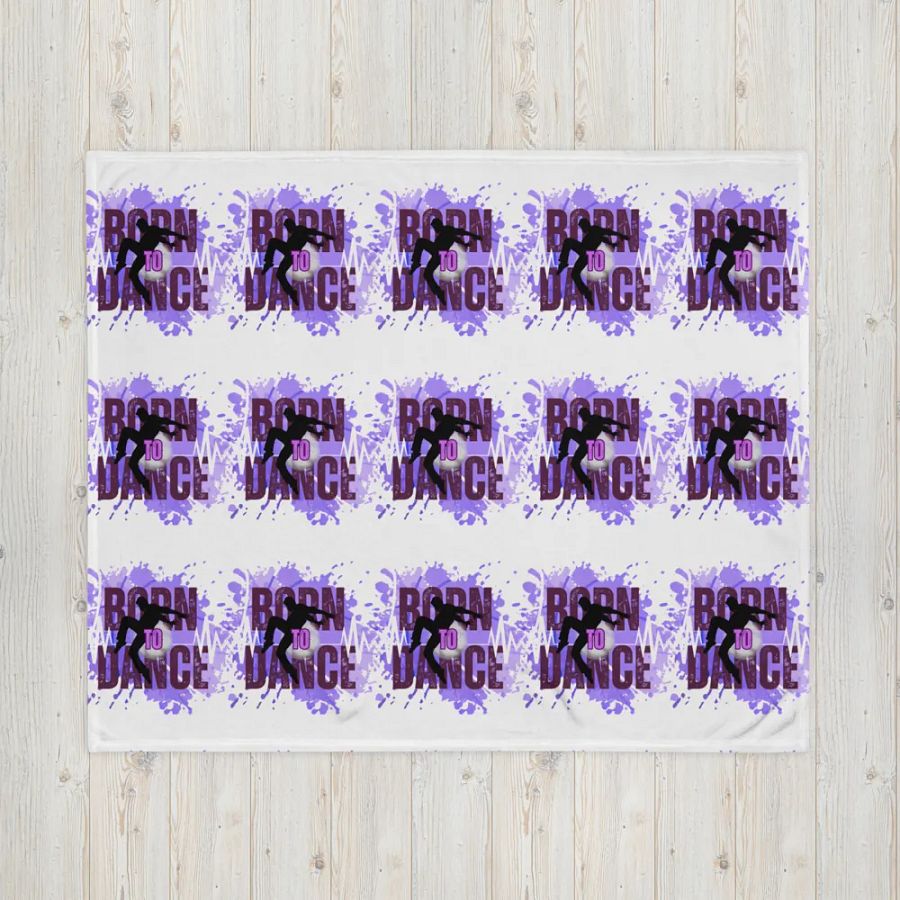Born to Dance His Silhouette Throw Blanket product image (16)