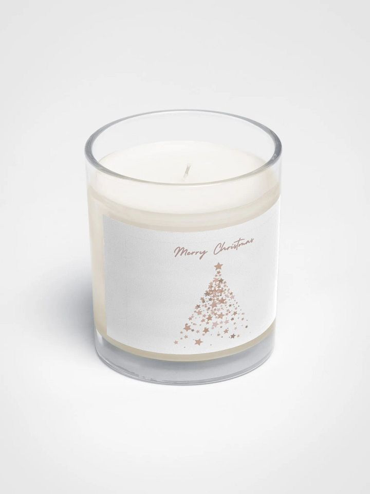 Rose Gold Star Christmas Tree Candle product image (2)