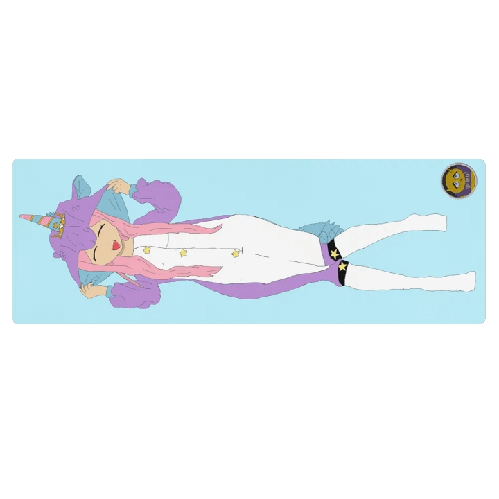 Pocky's Unicorn Onesie Daki Yoga Mat product image (1)