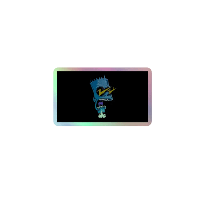 Electric Blue Yeller Holographic Sticker Sheet product image (1)
