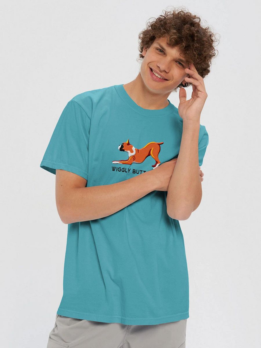 Wiggly Butt Club T-Shirt(Embroidered) of a Boxer product image (9)