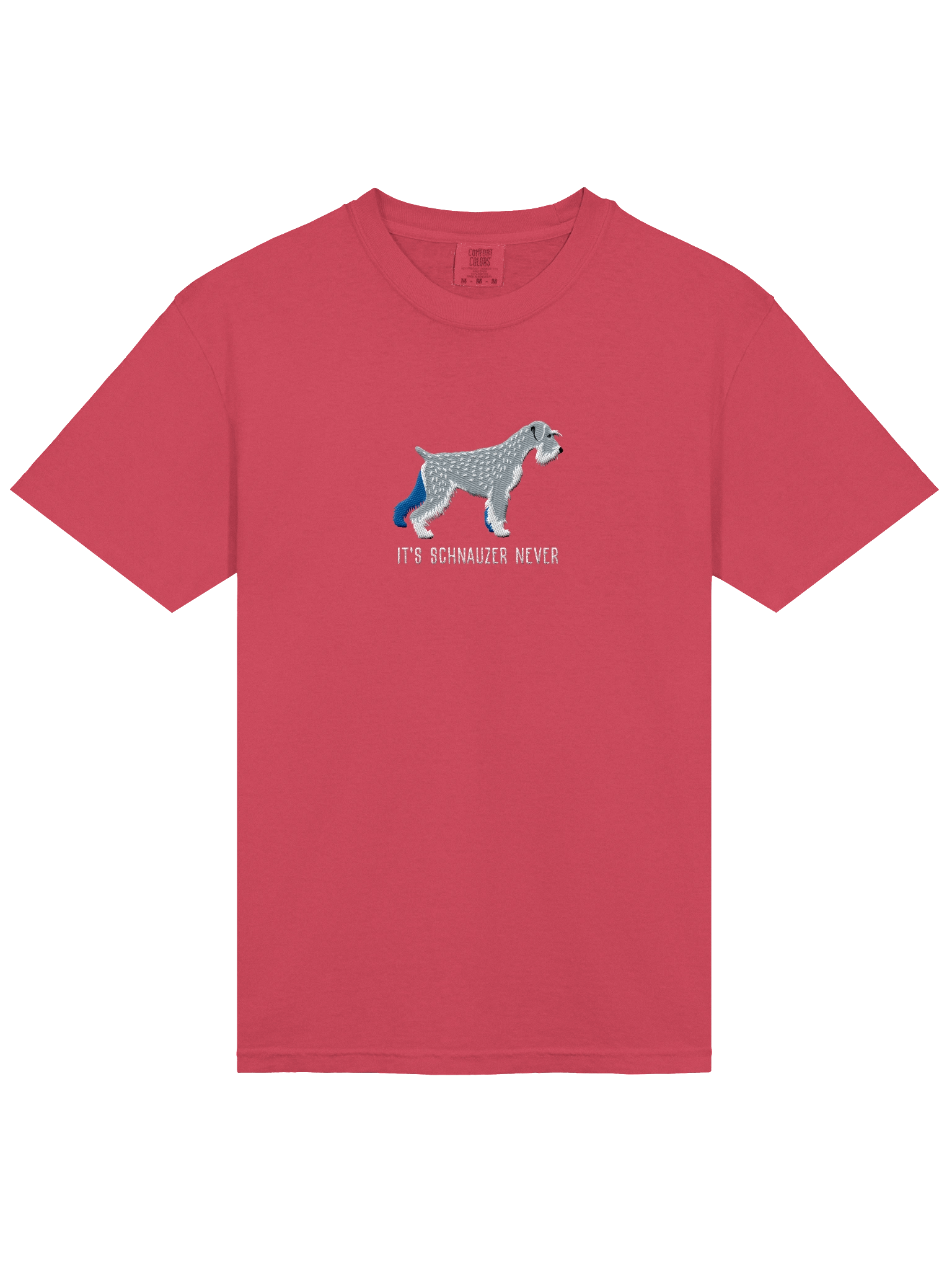 It's Schnauzer Never T-Shirt(Embroidered) of a Standard Schnauzer(Salt & Pepper) product image (3)