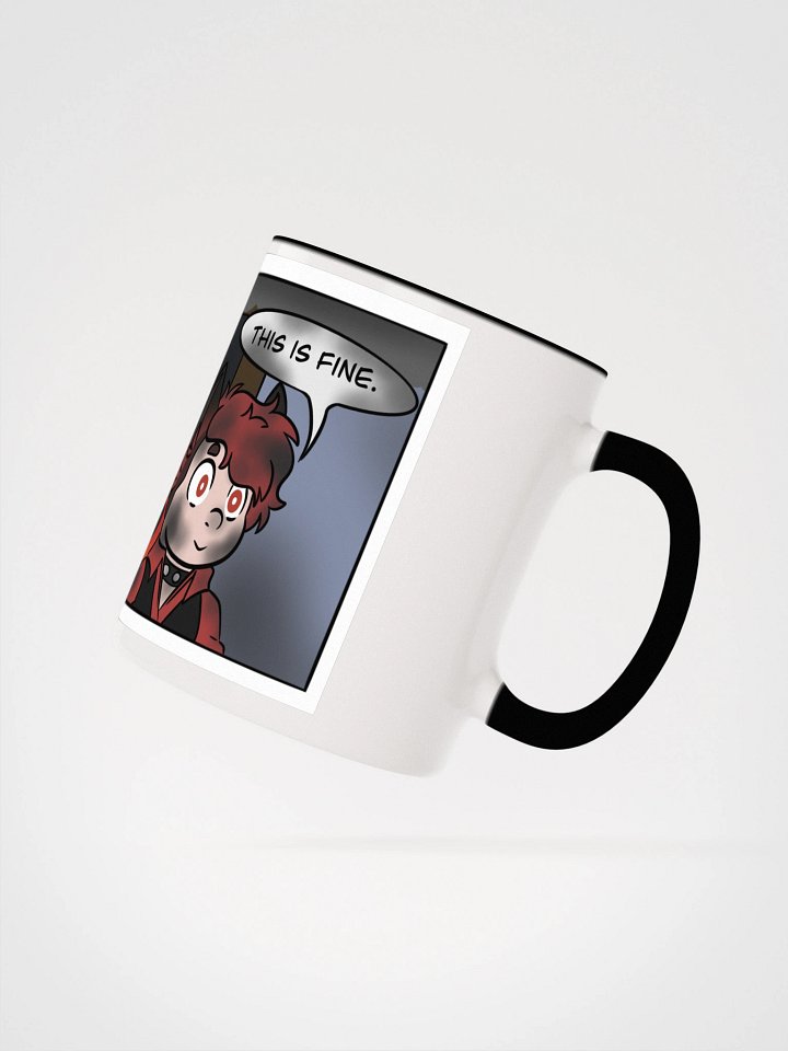 Ceramic Mug with Color Inside - This Is Fine Meme product image (8)