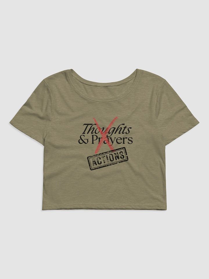 No More Thoughts & Prayers Crop Top product image (1)