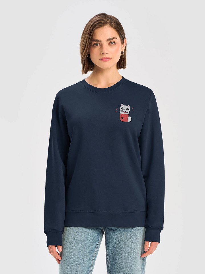 Cozy Christmas Cat Sweatshirt product image (1)