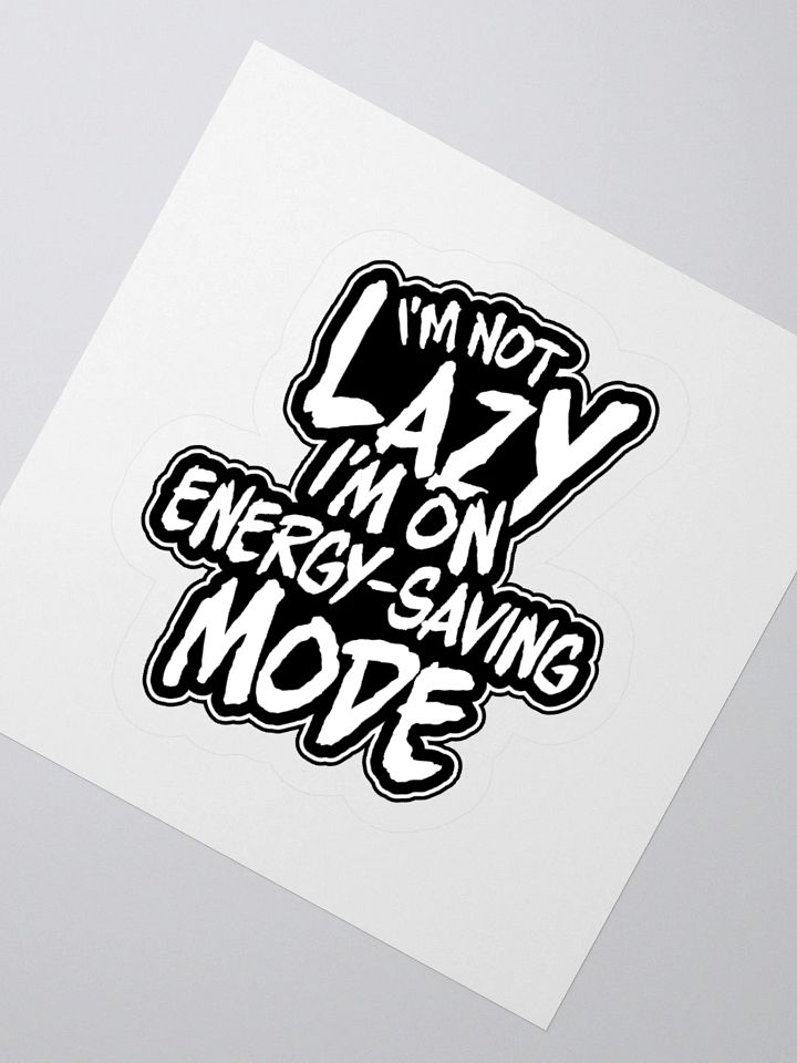 Funny Gamer Sticker – Energy-Saving Mode Engaged product image (4)