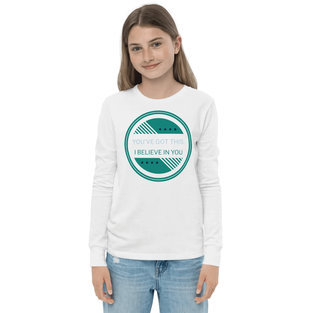 you've got this, youth long sleeve tee product image (1)